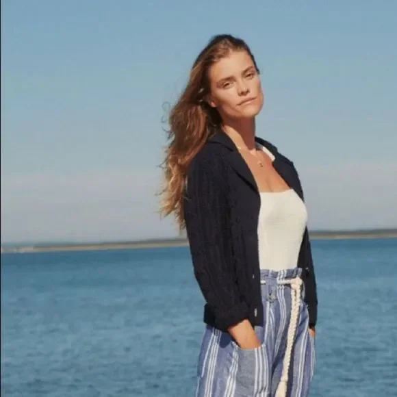 Anchors Away! Cableknit Cardigan NWT S - Picture 12 of 14